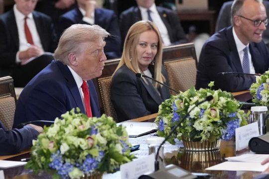 meloni - trump - merz